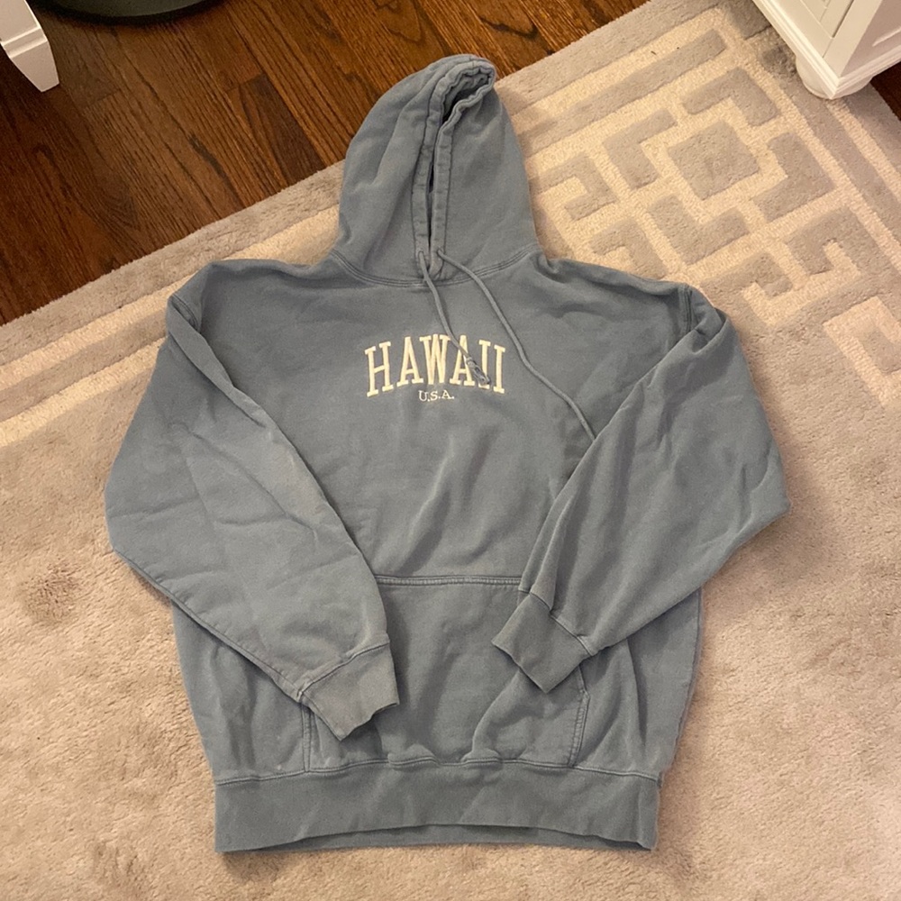 Brandy Melville blue Hawaii oversized hoodie